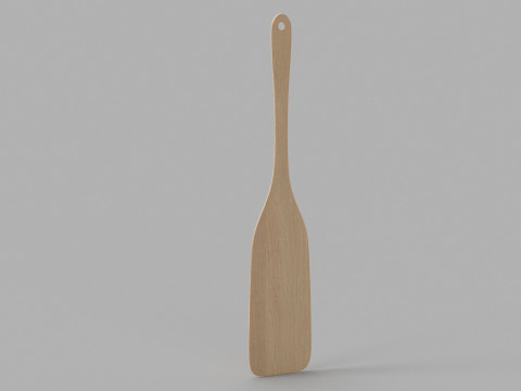 Spatule de cuisine en bois Modèle 3D