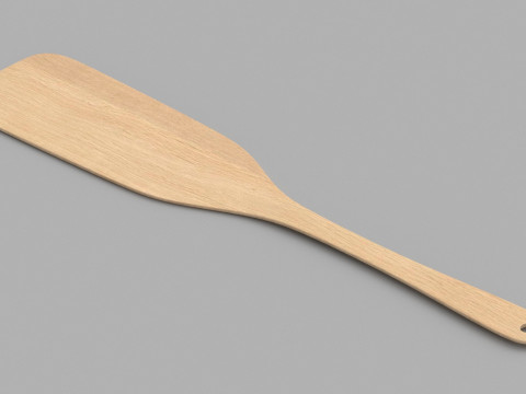 Spatule de cuisine en bois Modèle 3D