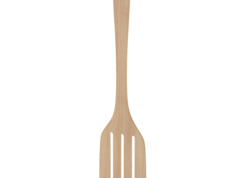 Wood Kitchen Spatula 3D Model