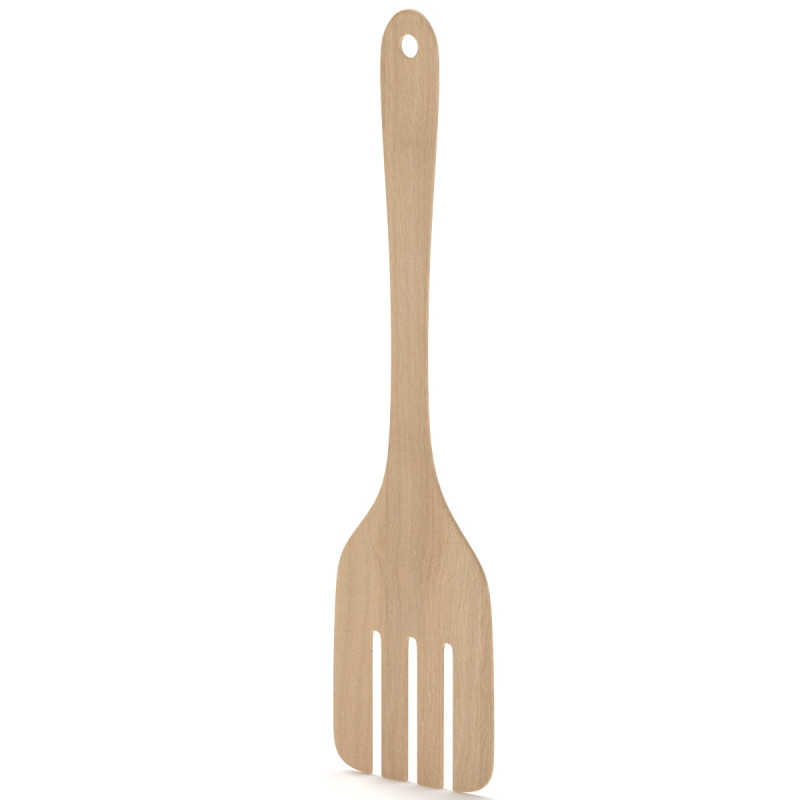 Wooden Kitchen Spatula Fork 3D Model .c4d .max .obj .3ds .fbx .stl .blend 