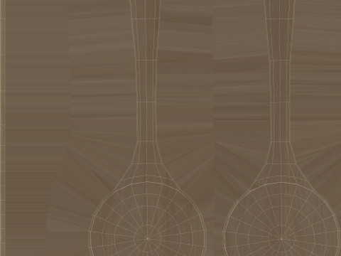 Wooden Kitchen Spoon Modèle 3D