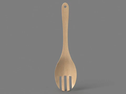 Wooden Kitchenware Collection 3D Model