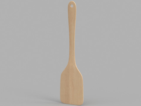 Wooden Kitchenware Collection 3D Model