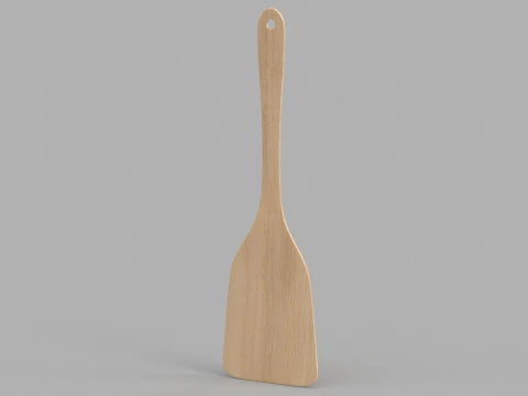 Wooden Kitchenware Collection 3D Model
