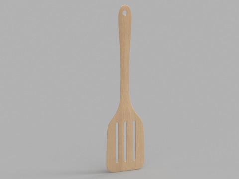 Wooden Kitchenware Collection 3D Model
