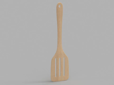 Wooden Kitchenware Collection 3D Model
