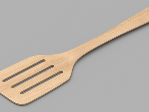 Wooden Kitchenware Collection 3D Model