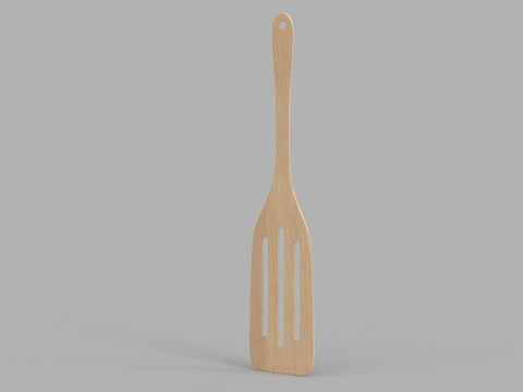 Wooden Kitchenware Collection 3D Model