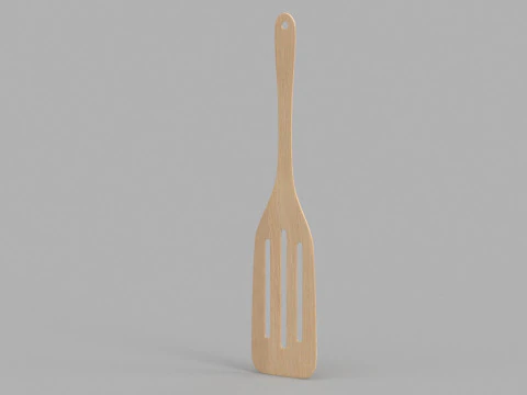 Wooden Kitchenware Collection 3D Model