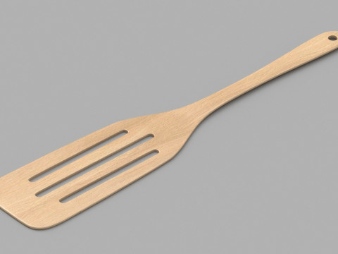 Wooden Kitchenware Collection 3D Model