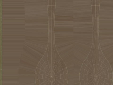 Wooden Kitchenware Collection 3D Model