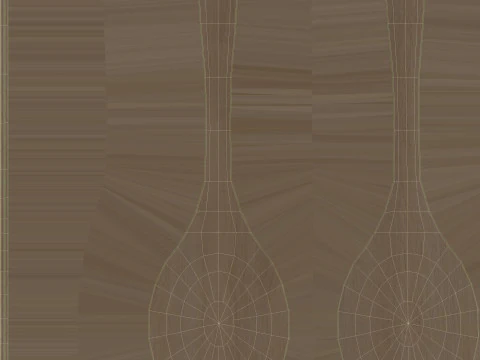 Wooden Kitchenware Collection 3D Model
