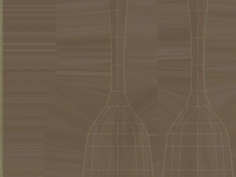 Wooden Kitchenware Collection 3D Model