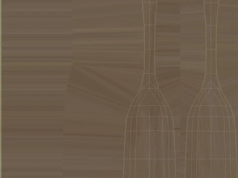 Wooden Kitchenware Collection 3D Model