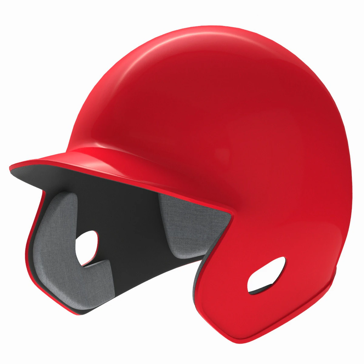 Baseball Batting Helmet 01 3D Model .c4d .max .obj .3ds .fbx .stl .blend 