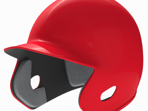 Baseball Batting Helmet 01 Model 3D