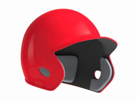 Baseball Batting Helmet 01 3D Model