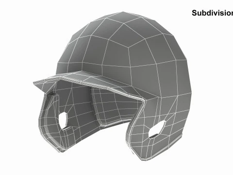 Baseball Batting Helmet 01 3D Model