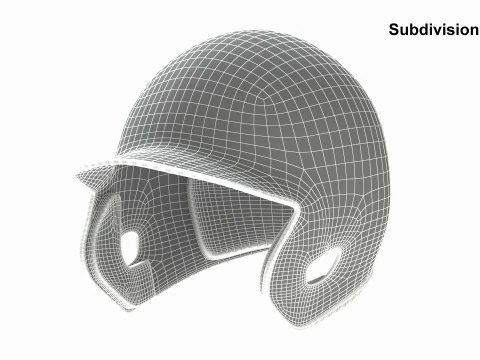 Baseball Batting Helmet 01 3D Model