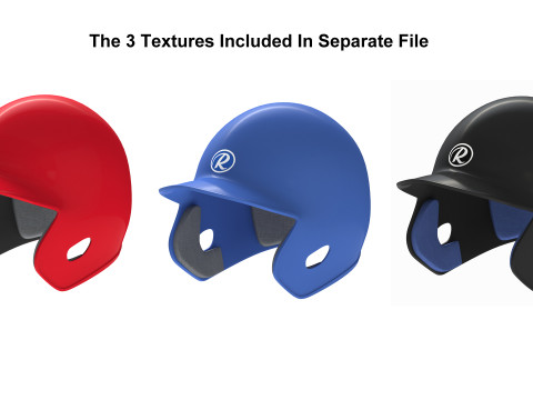 Baseball Batting Helmet 02 Model 3D