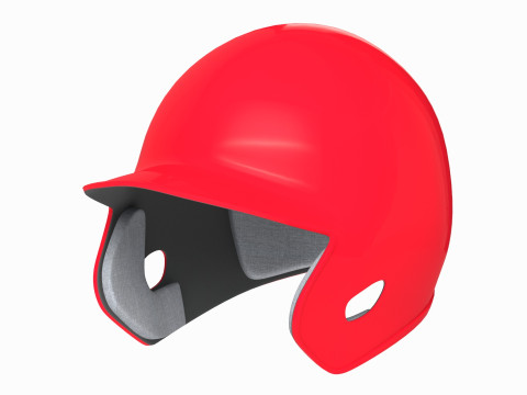 Baseball Batting Helmet 02 Model 3D