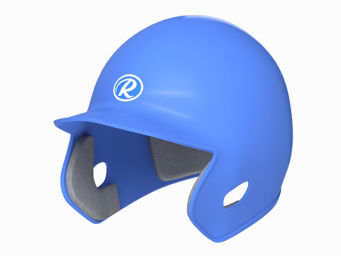 Baseball Batting Helmet 02 Model 3D