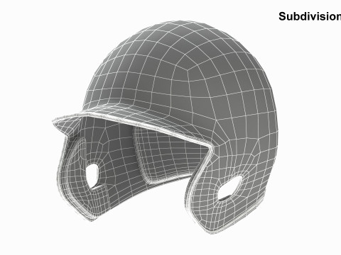 Baseball Batting Helmet 02 Model 3D