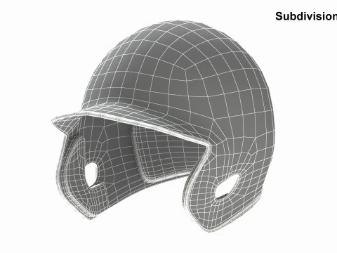 Baseball Batting Helmet 02 3D Model