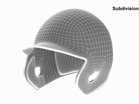 Baseball Batting Helmet 02 Model 3D