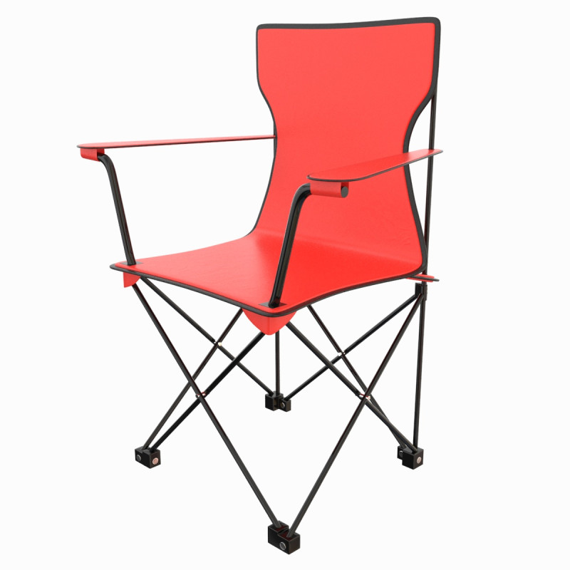 Folding Chair 01 3D Model .c4d .max .obj .3ds .fbx .stl .blend 