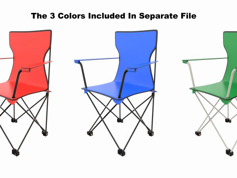 Folding Chair 01 3D Model
