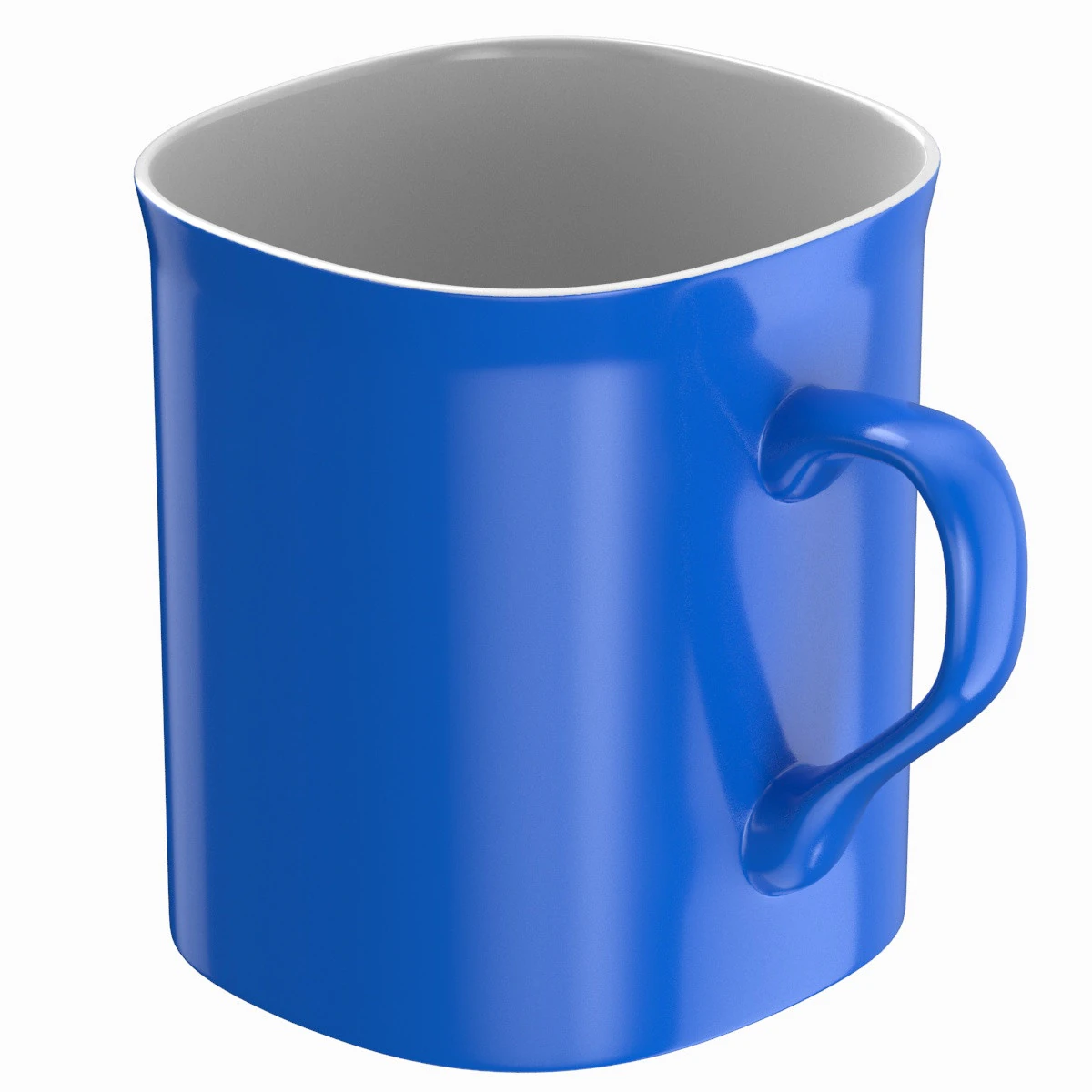 Coffee Mug Blue 3D Model .c4d .max .obj .3ds .fbx .stl .blend 