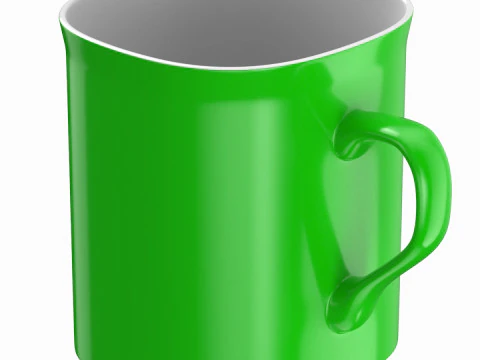 Tazza da caff&egrave; verde Modello 3D