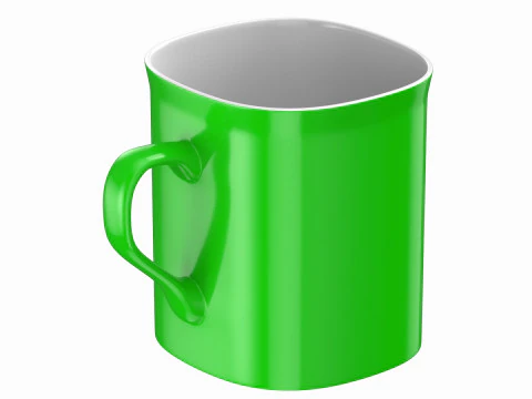 Coffee Mug Green 3D Model
