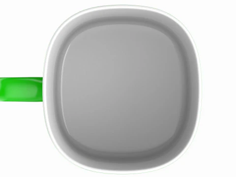 Coffee Mug Green 3D Model