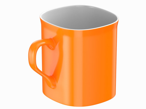 Coffee Mug Orange 3D 模型