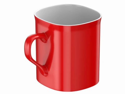 Nescafe Coffee Cup Red 3D Model