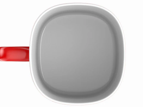 Nescafe Coffee Cup Red 3D Model