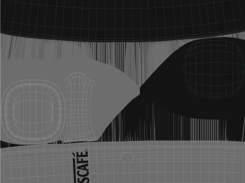 Nescafe Coffee Cup Red 3Dモデル