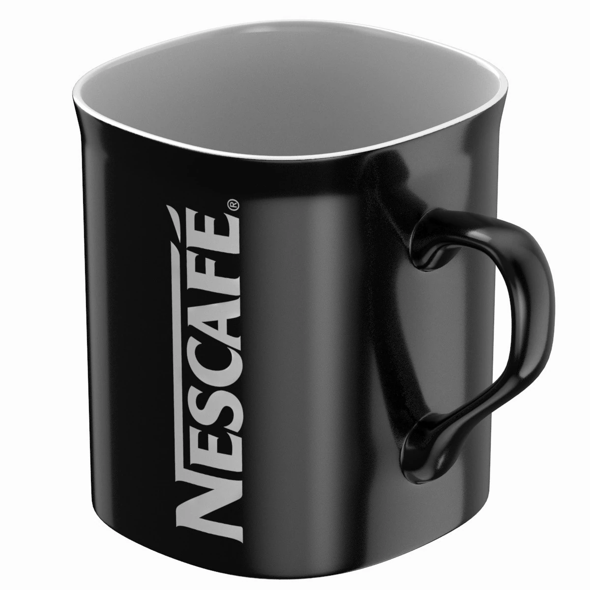 Nescafe Coffee Cup Black 3D Model .c4d .max .obj .3ds .fbx .stl .blend 