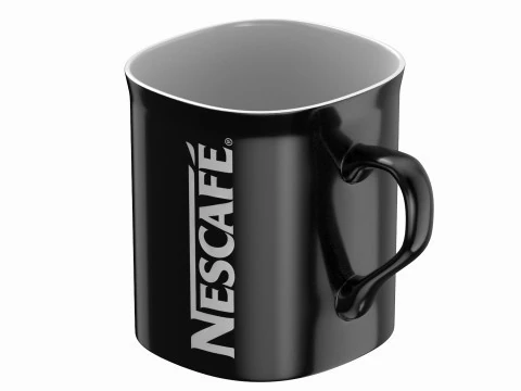 Nescafe Coffee Cup Black 3D Model