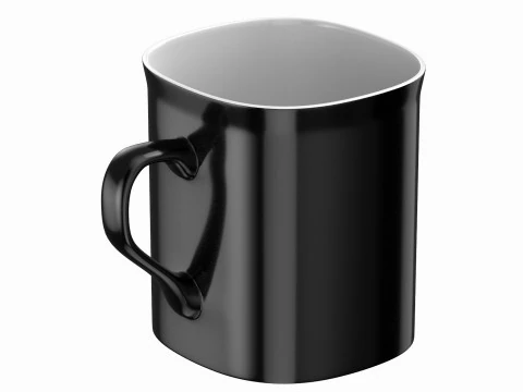 Nescafe Coffee Cup Black 3D Model