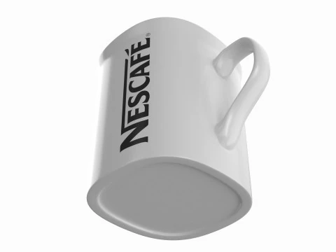 Nescafe Coffee Cup Black 3D Model