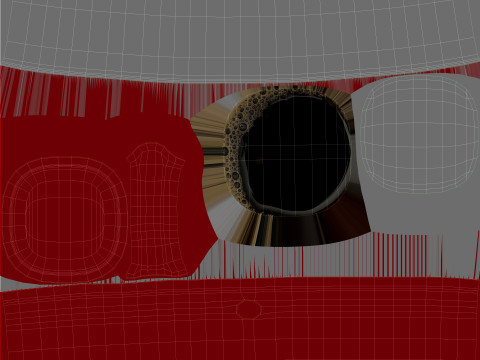 Coffee Mug Red With Coffee Modelo 3D