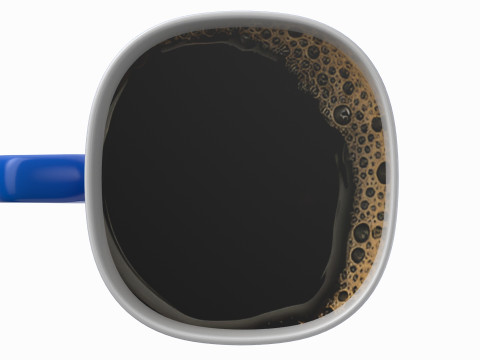 Coffee Mug Blue With Coffee Modelo 3D