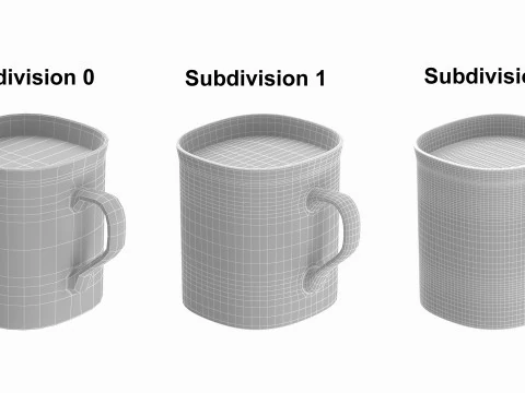 Coffee Mug Orange With Coffee 3D Model