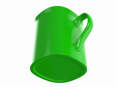 Coffee Mug Black With Coffee 3D Model