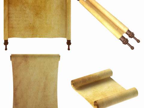 Scrolls Set 3D Model