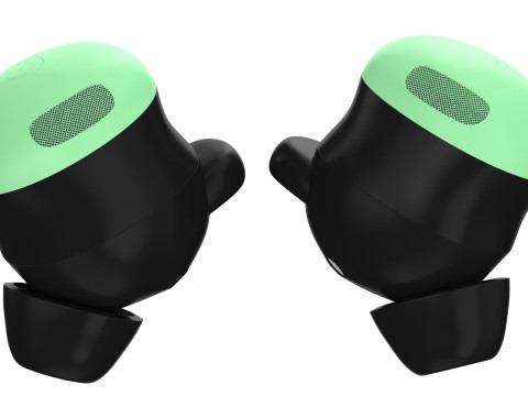 Google Pixel Buds Pro 2 Wintergreen Modelo 3D