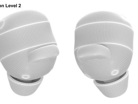 Google Pixel Buds Pro 2 Peony Modèle 3D